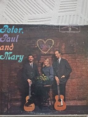 Vintage Warner Bros. Folk Trio Peter Paul And Mary 12" Vinyl Record